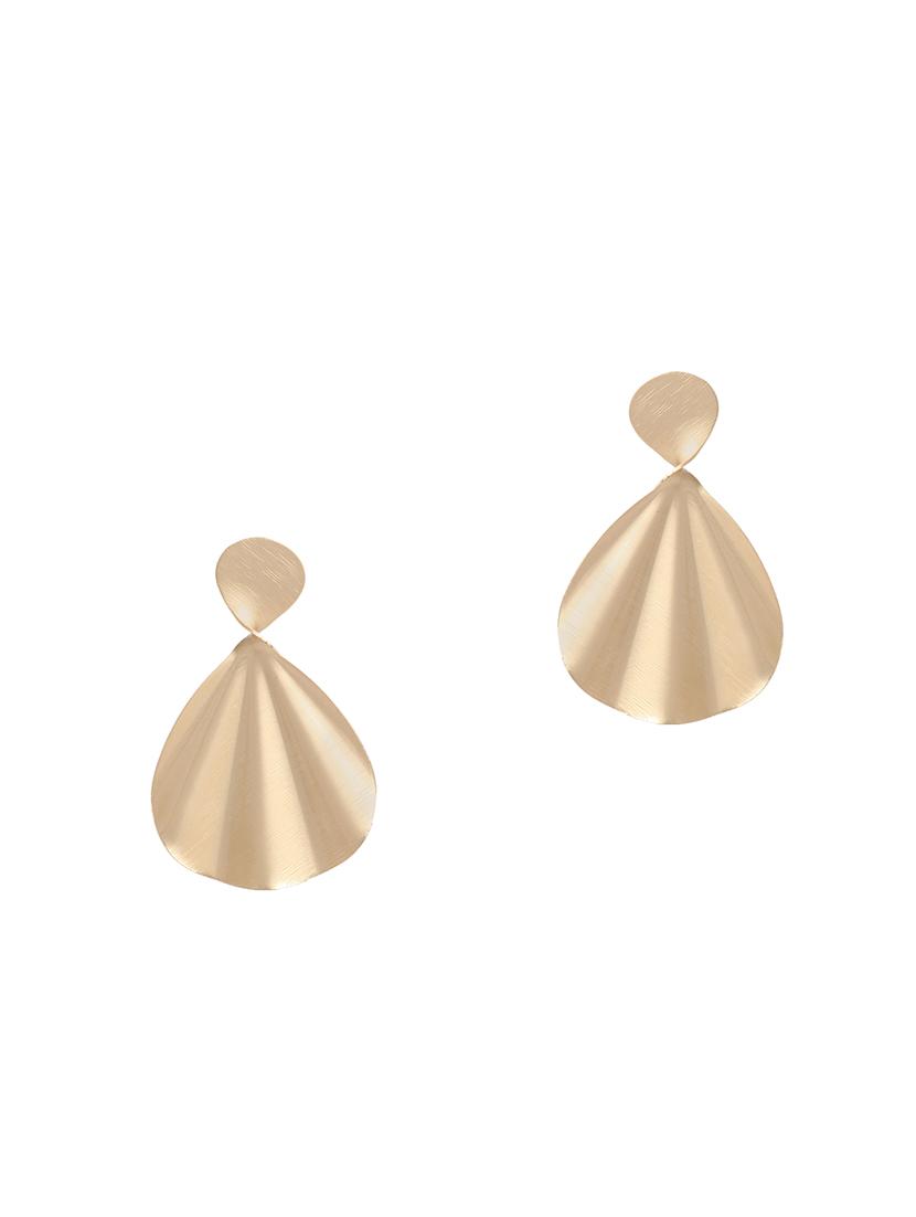 beige metal drop earring - 16363809 - Zoom Image - 1