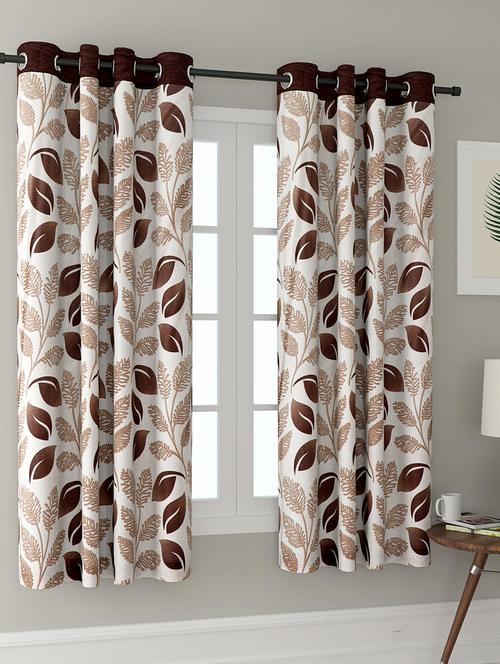 Polyester Printed Window Curtains - 16363891 - Standard Image - 1