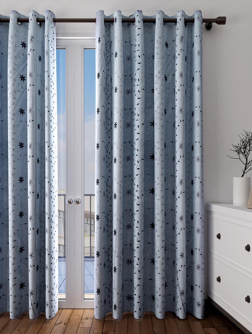 Long Size Embroidery Semi Sheer Door Curtains - 16363929 - Zoom Image - 1