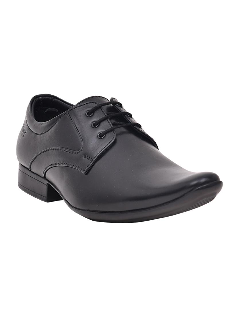 black leather lace-up formal derbys - 16364407 - Zoom Image - 1
