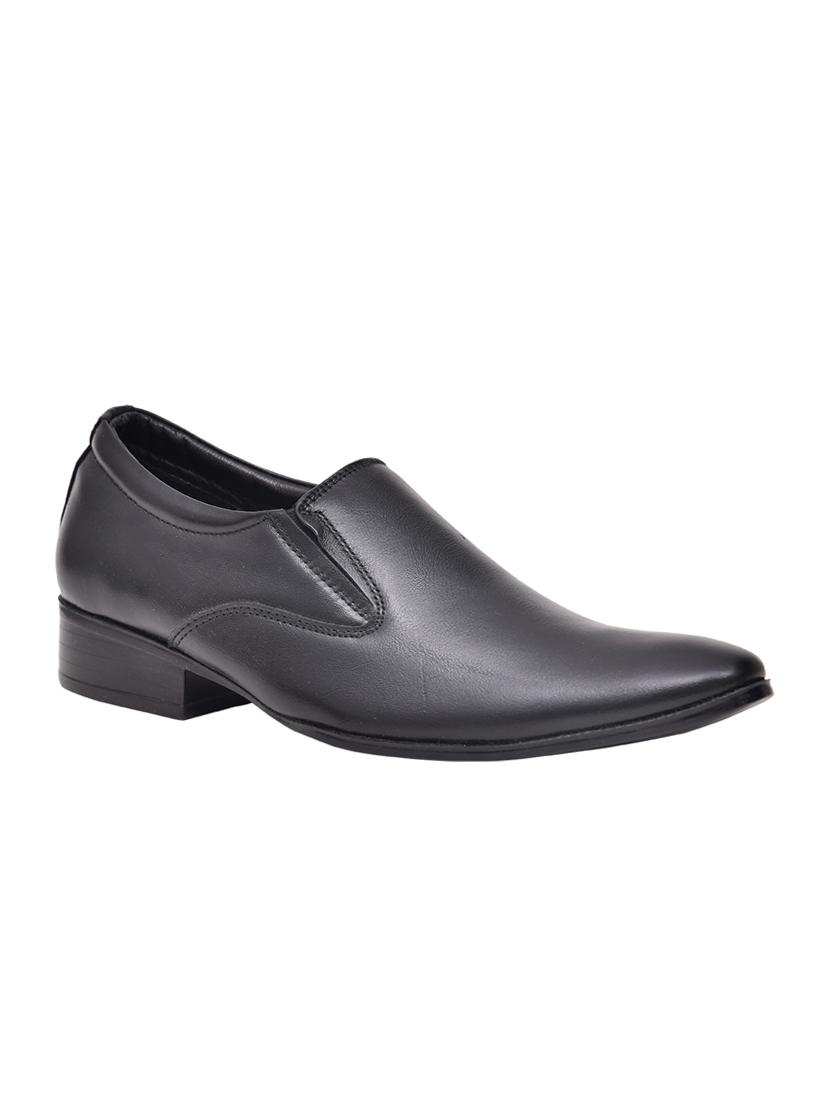 black leather slip ons - 16364420 - Zoom Image - 1