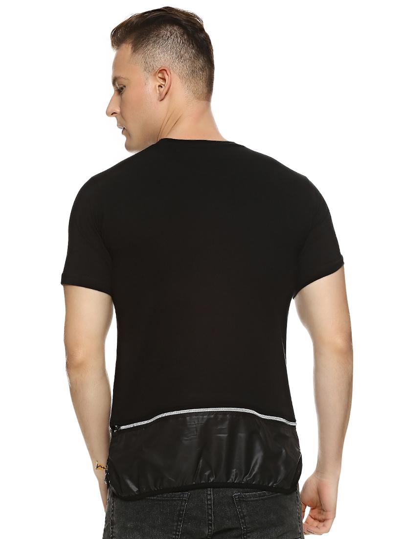 black cut & sew t-shirt - 16364812 - Zoom Image - 3