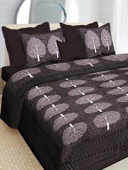 traditional jaipuri cotton double bedsheet with 2 pillow covers - 16364912 - Very Small Image - 1