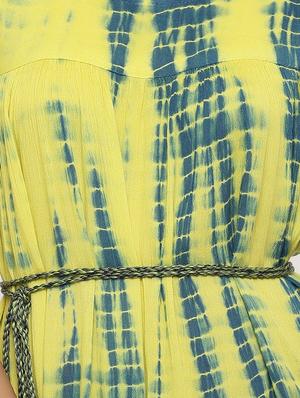 tassel detail tie and dye a-line dress - 16366219 - Standard Image - 4