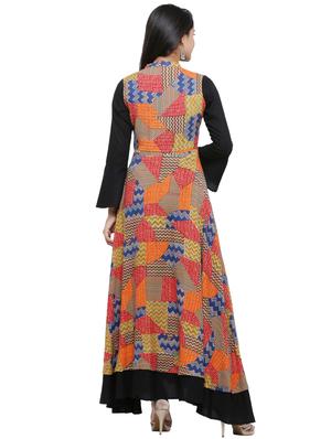 embroidered layered ethnic dress - 16366475 - Standard Image - 3