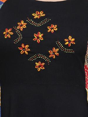 embroidered layered ethnic dress - 16366475 - Standard Image - 4