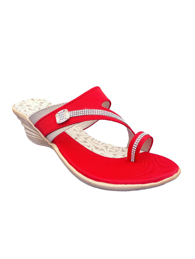 red one toe wedges - 16367471 - Zoom Image - 1