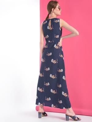 pleated floral maxi dress - 16368767 - Standard Image - 4