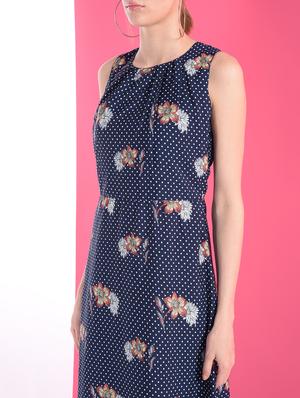 pleated floral maxi dress - 16368767 - Standard Image - 5