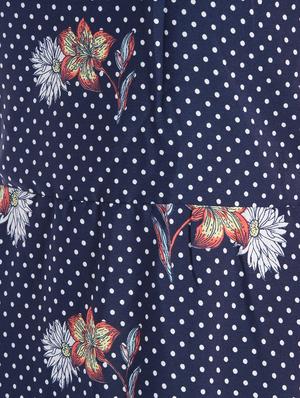 pleated floral maxi dress - 16368767 - Standard Image - 6