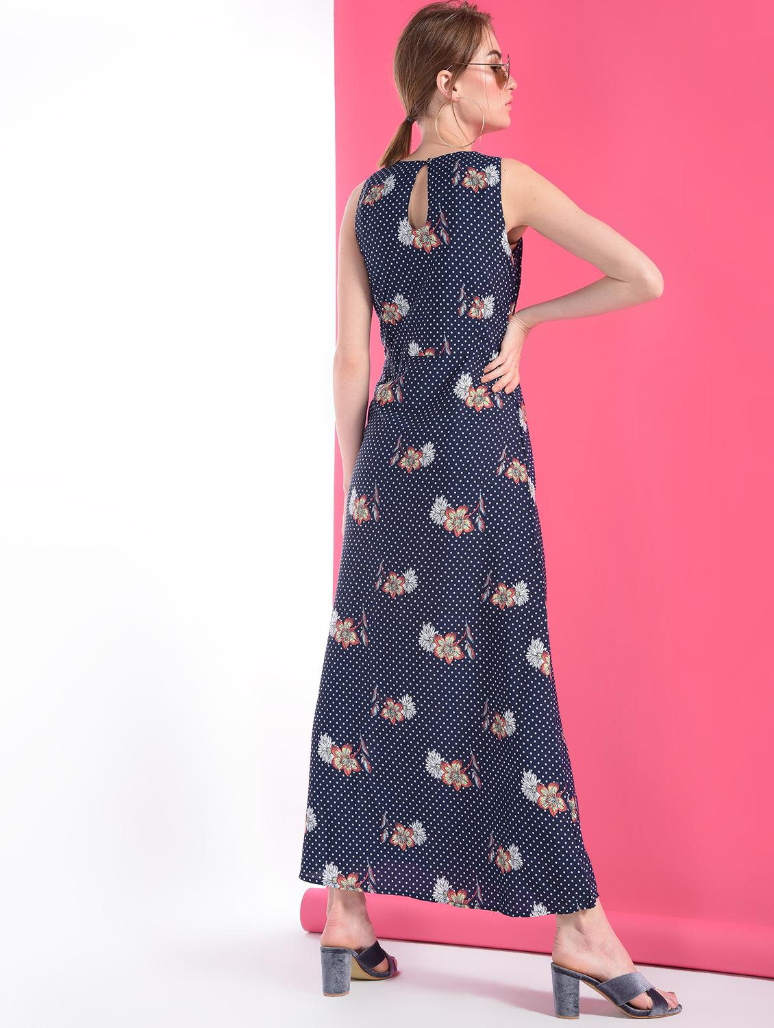 pleated floral maxi dress - 16368767 - Zoom Image - 4