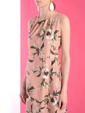 pleated floral maxi dress - 16368768 - Standard Image - 5