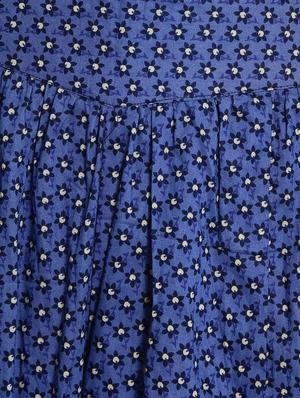 navy blue cotton flared skirt - 16369195 - Standard Image - 5