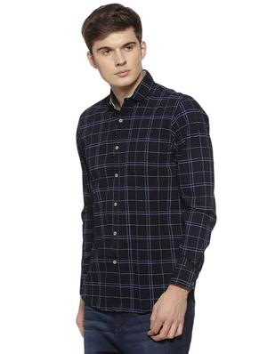 blue checkered casual shirt - 16369296 - Standard Image - 2