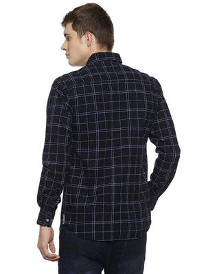 blue checkered casual shirt - 16369296 - Standard Image - 3