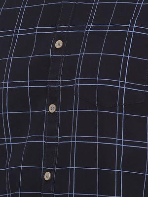 blue checkered casual shirt - 16369296 - Standard Image - 5