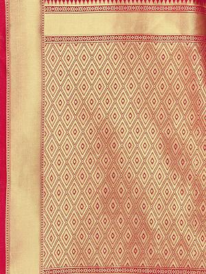 floral banarasi saree with blouse - 16369850 - Standard Image - 4