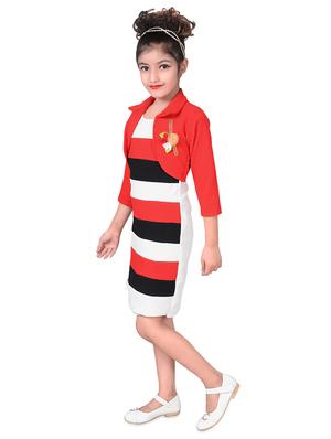 red cotton blend party gown - 16370113 - Standard Image - 2