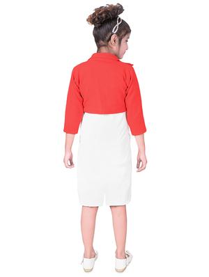 red cotton blend party gown - 16370113 - Standard Image - 3