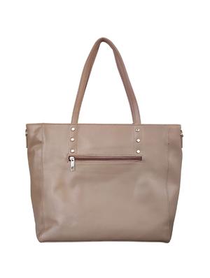 brown leatherette (pu) regular handbag - 16370254 - Standard Image - 2