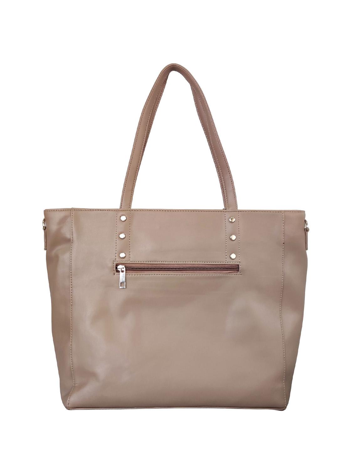 brown leatherette (pu) regular handbag - 16370254 - Zoom Image - 2