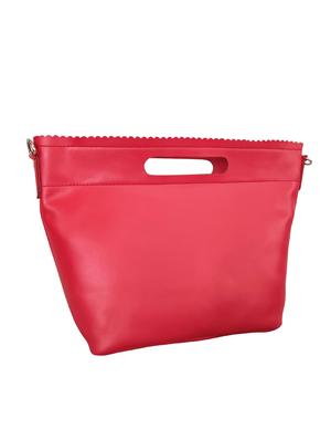 red leatherette (pu) regular sling bag - 16370297 - Standard Image - 4