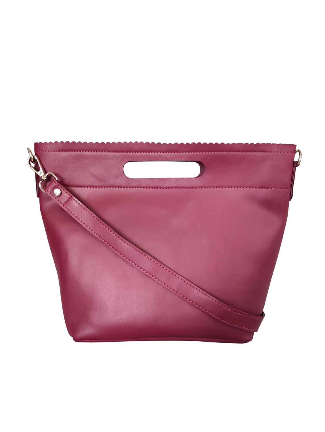 purple leatherette (pu) regular sling bag - 16370301 - Zoom Image - 1