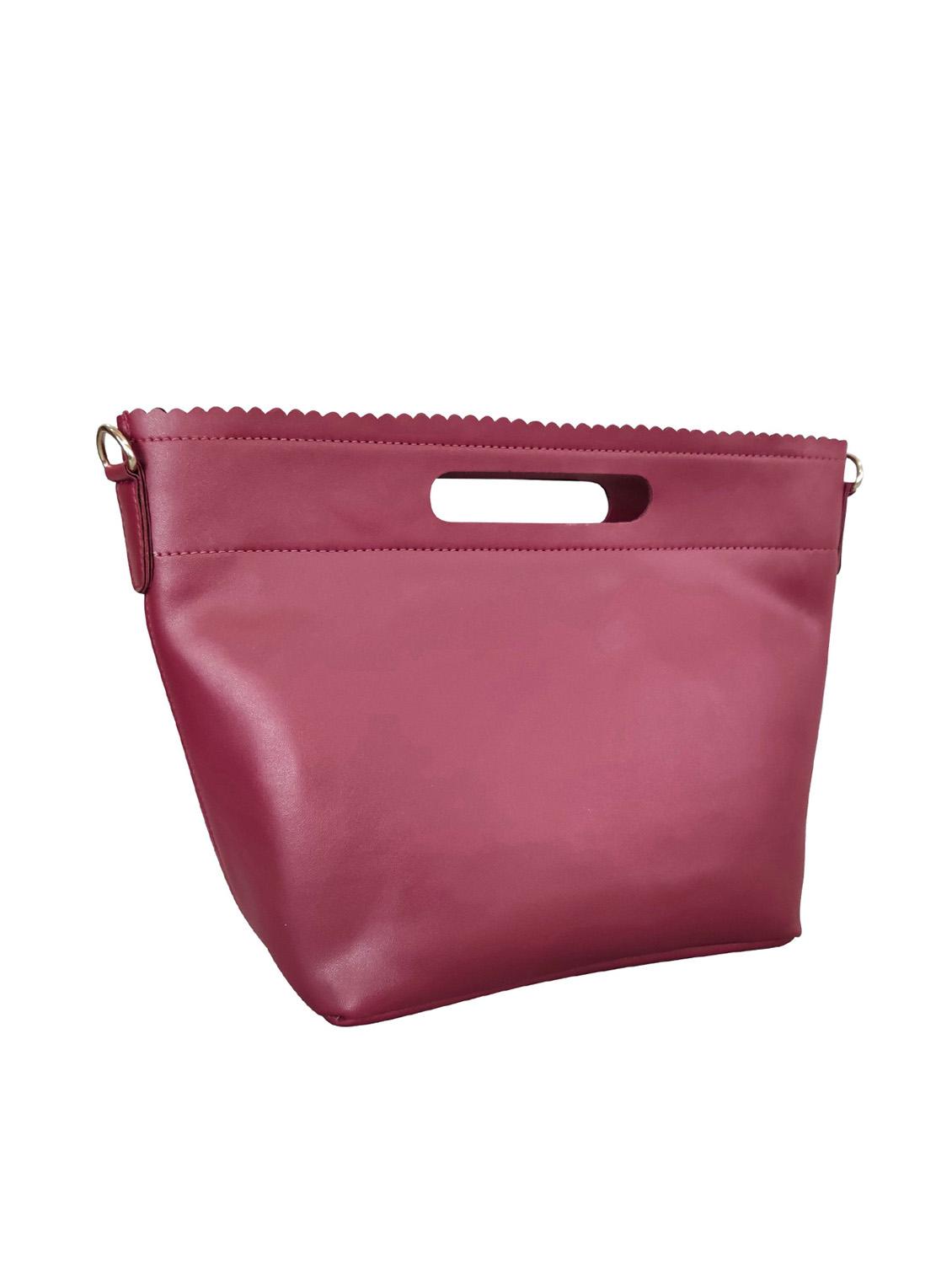 purple leatherette (pu) regular sling bag - 16370301 - Zoom Image - 4