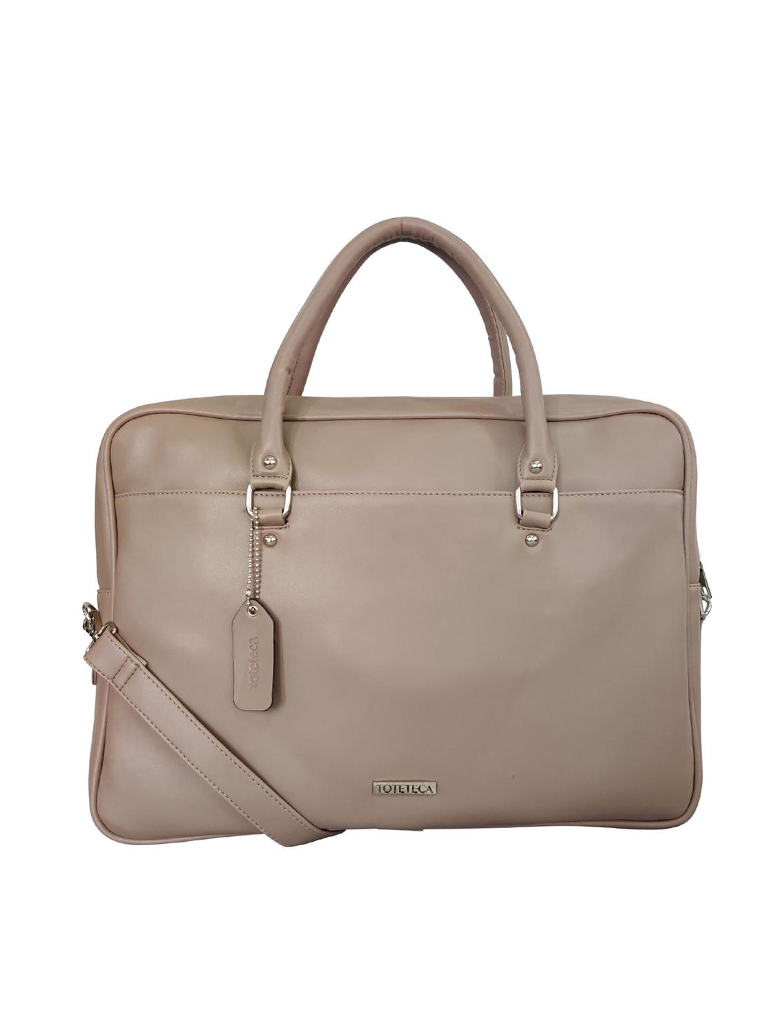 brown leatherette (pu) laptop laptop bag - 16370303 - Zoom Image - 1