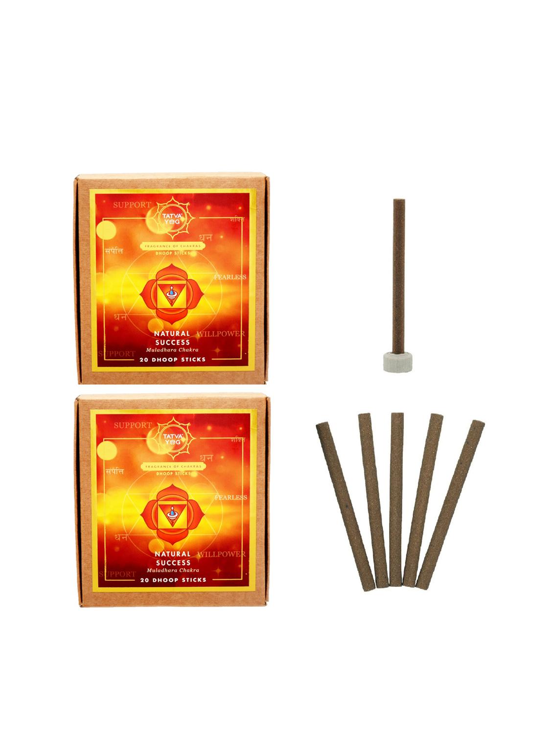 tatva yog natural success premium dhoop sticks with stand holder for daily pooja|festive(pack of 2 | 20 stick in each pack) - 16371099 - Zoom Image - 1