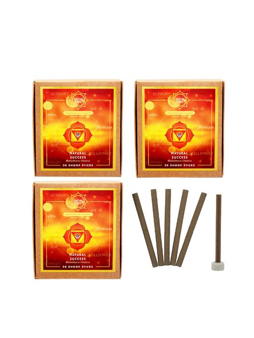 tatva yog natural success premium dhoop sticks with stand holder for daily pooja|festive(pack of 3 | 20 stick in each pack) - 16371109 - Standard Image - 1