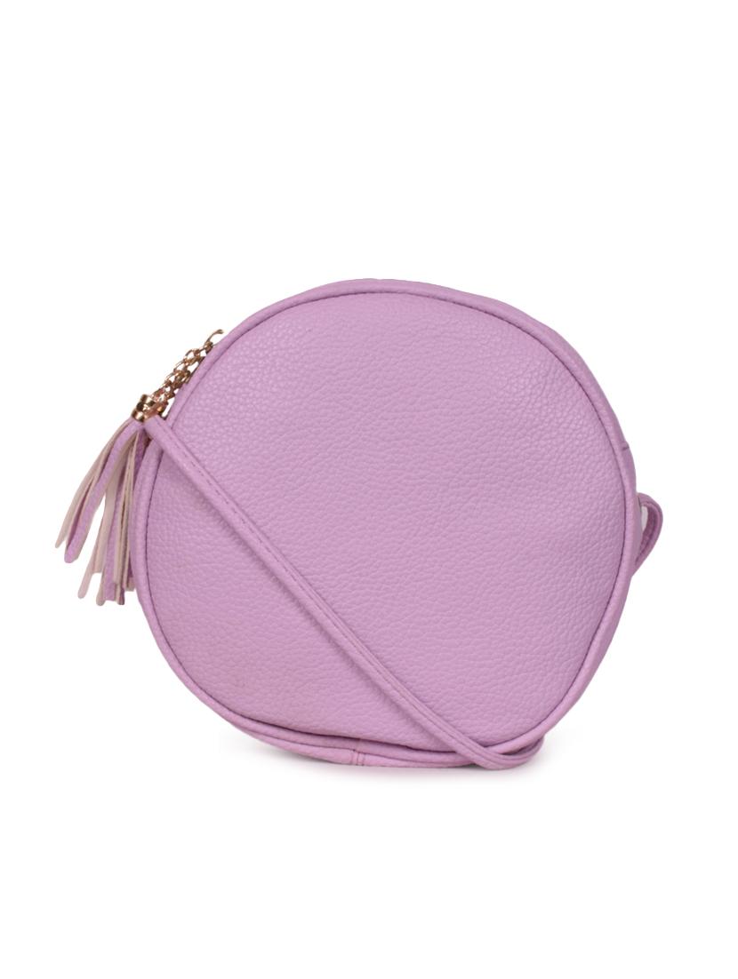 pink leatherette (pu) regular sling bag - 16372388 - Zoom Image - 1