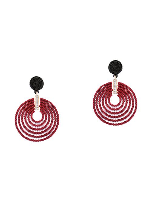 red drop earring - 16372505 - Standard Image - 1