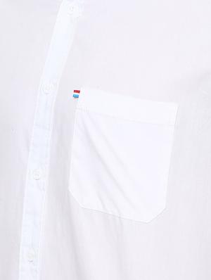white solid casual shirt - 16373067 - Standard Image - 6