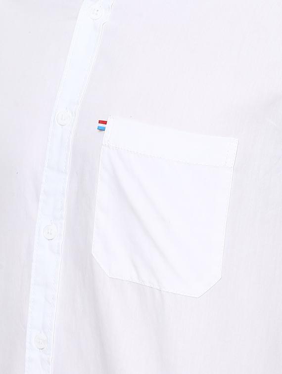 white solid casual shirt - 16373067 - Zoom Image - 6