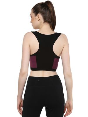 racer back cut out detail sports bra - 16373137 - Standard Image - 3