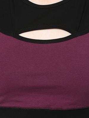 racer back cut out detail sports bra - 16373137 - Standard Image - 5