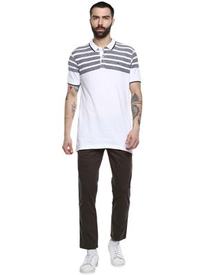 brown solid chinos - 16373142 - Standard Image - 4