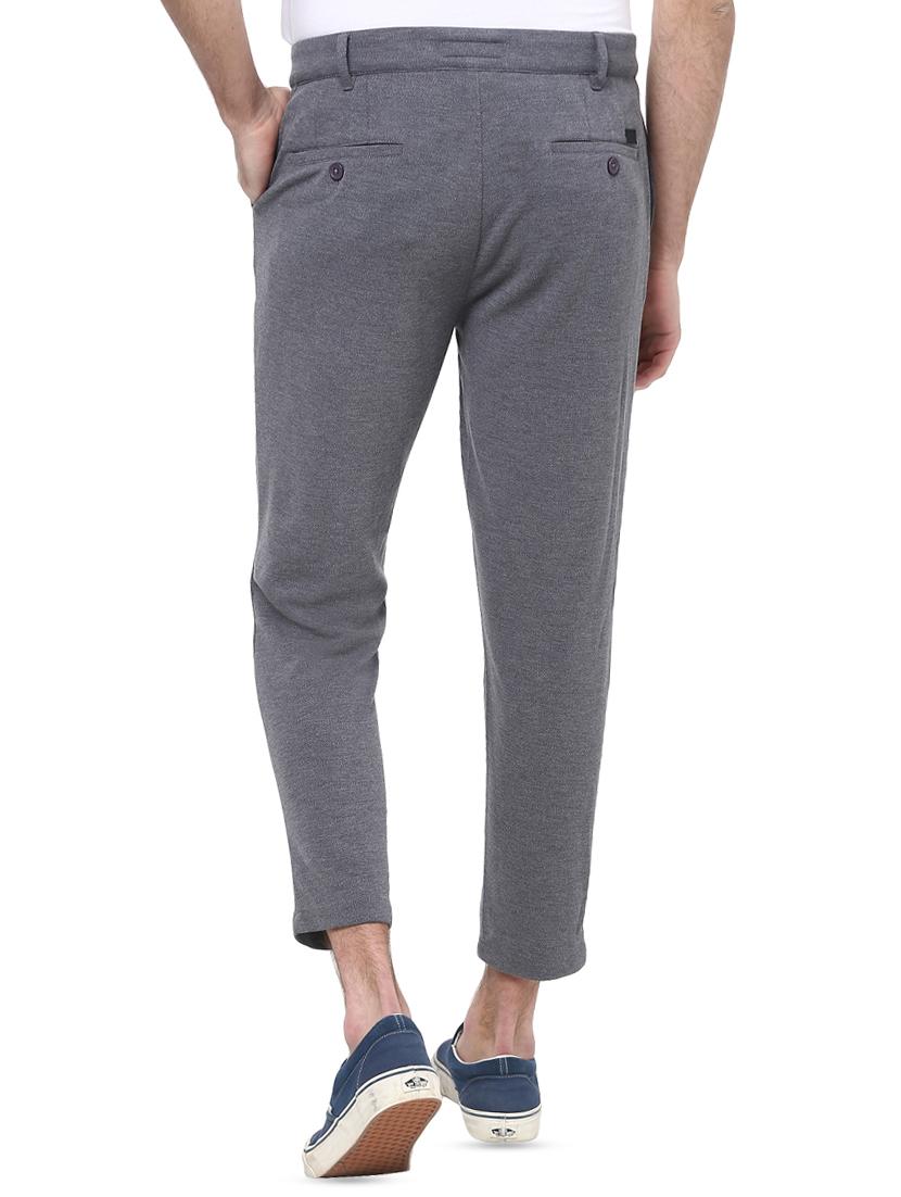 grey solid casual trouser - 16373144 - Zoom Image - 3