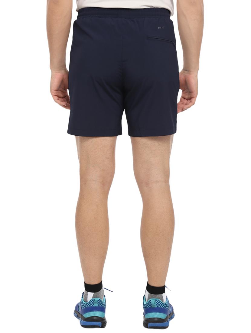navy blue solid polyester shorts - 16373165 - Zoom Image - 3
