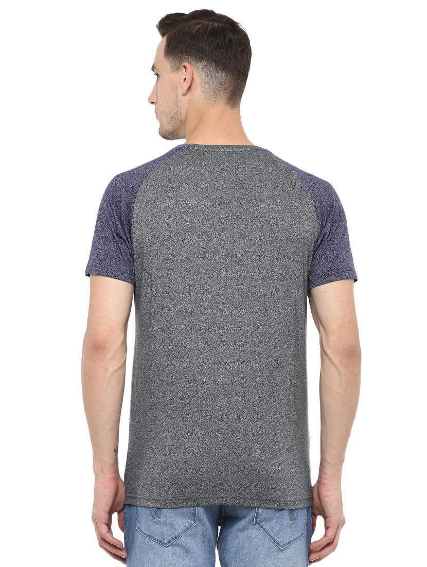 grey typographic chest printed raglan t-shirt - 16373180 - Zoom Image - 2