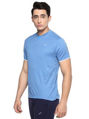 blue solid polyester t-shirt - 16373197 - Standard Image - 2