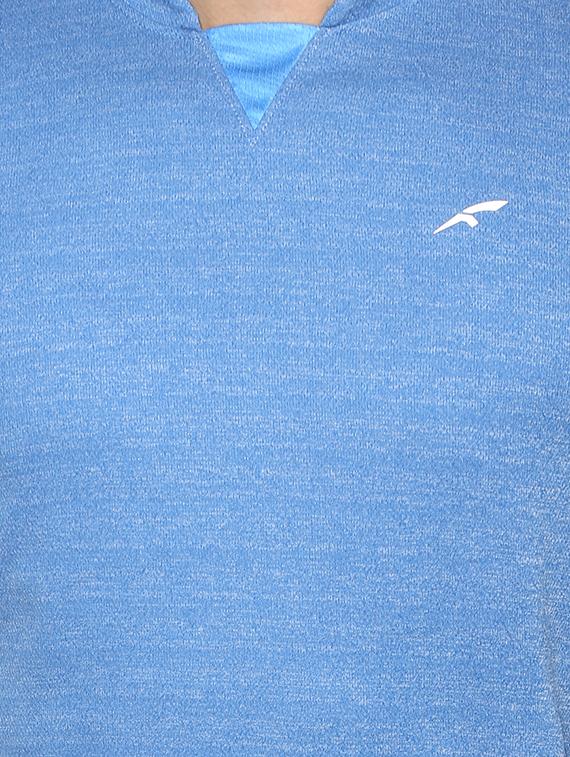 blue solid polyester t-shirt - 16373197 - Zoom Image - 5