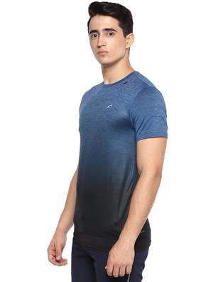 blue melange polyester t-shirt - 16373198 - Standard Image - 2