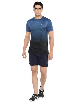 blue melange polyester t-shirt - 16373198 - Standard Image - 4