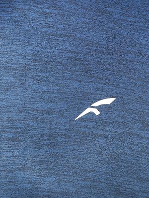 blue melange polyester t-shirt - 16373198 - Standard Image - 6