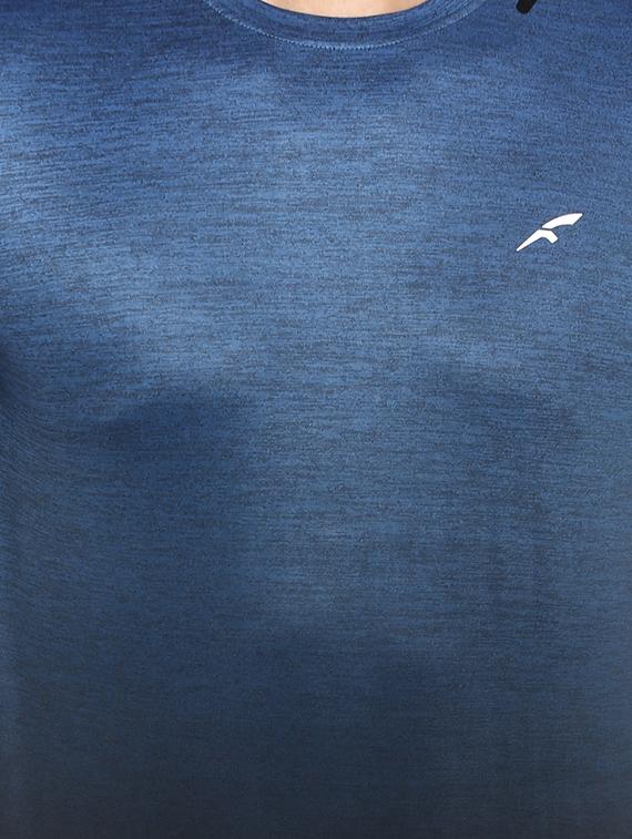blue melange polyester t-shirt - 16373198 - Zoom Image - 5