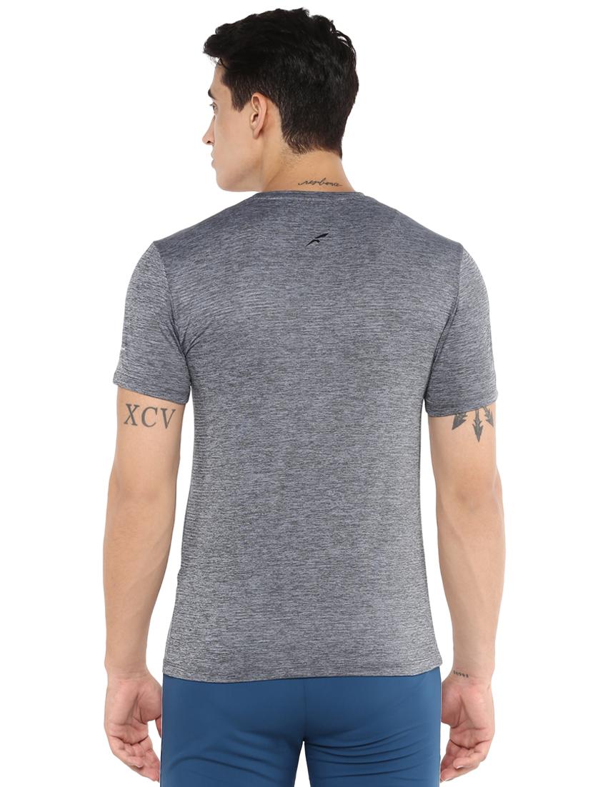 grey striped polyester t-shirt - 16373201 - Zoom Image - 3