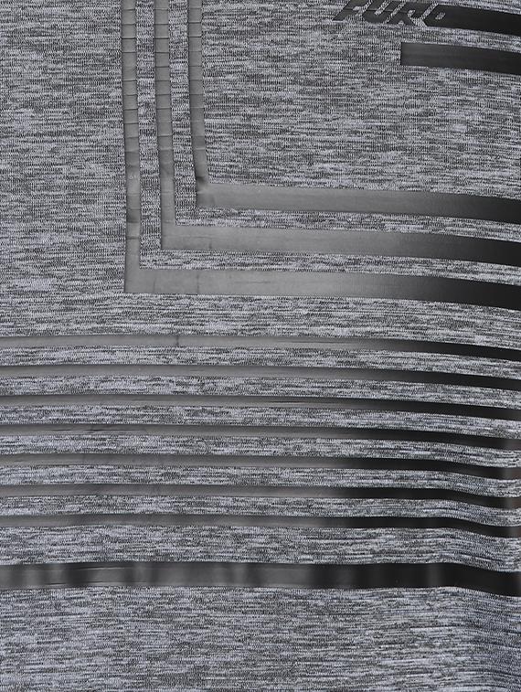 grey striped polyester t-shirt - 16373201 - Zoom Image - 6