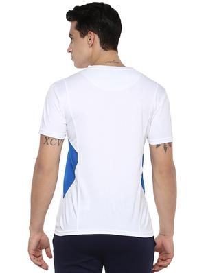 white color block polyester t-shirt - 16373210 - Standard Image - 3